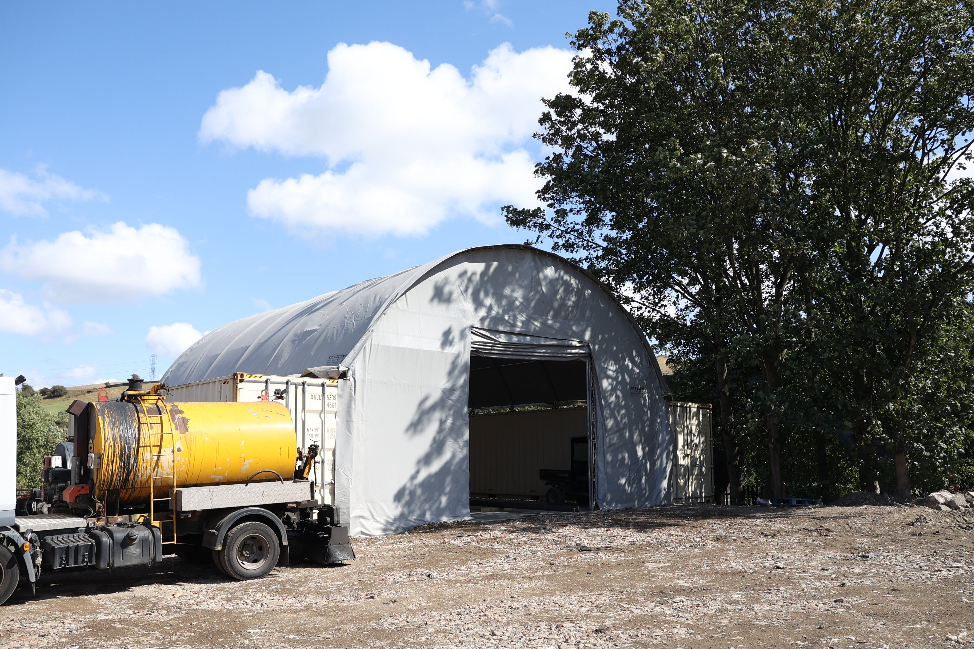 Marquesinas para contenedores: 40 pies x 40 pies x 15 pies (12 mx 12 mx 4,5 m)