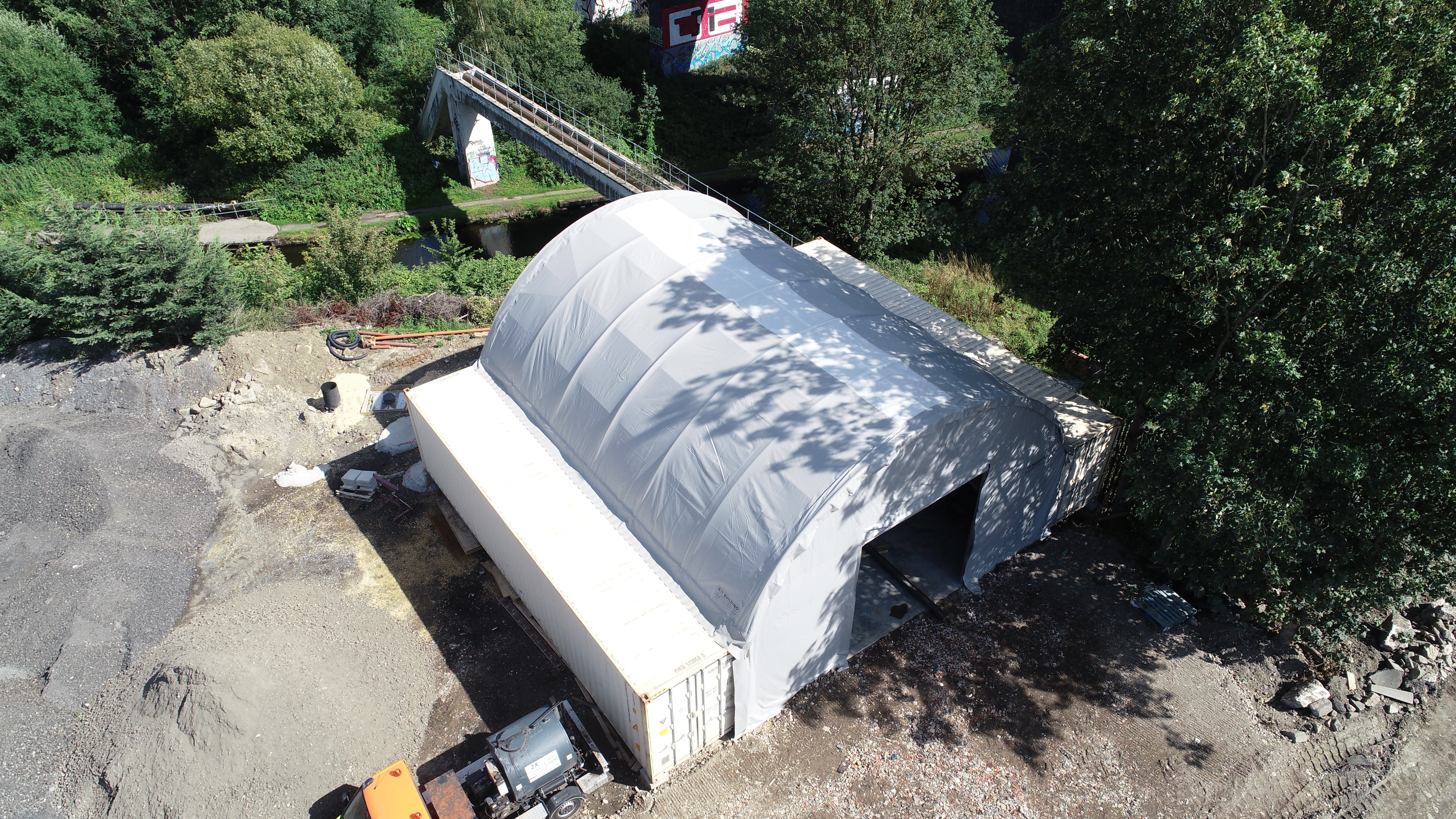 Marquesinas para contenedores: 33 pies x 40 pies x 12 pies (10 m x 12 m x 3,6 m)