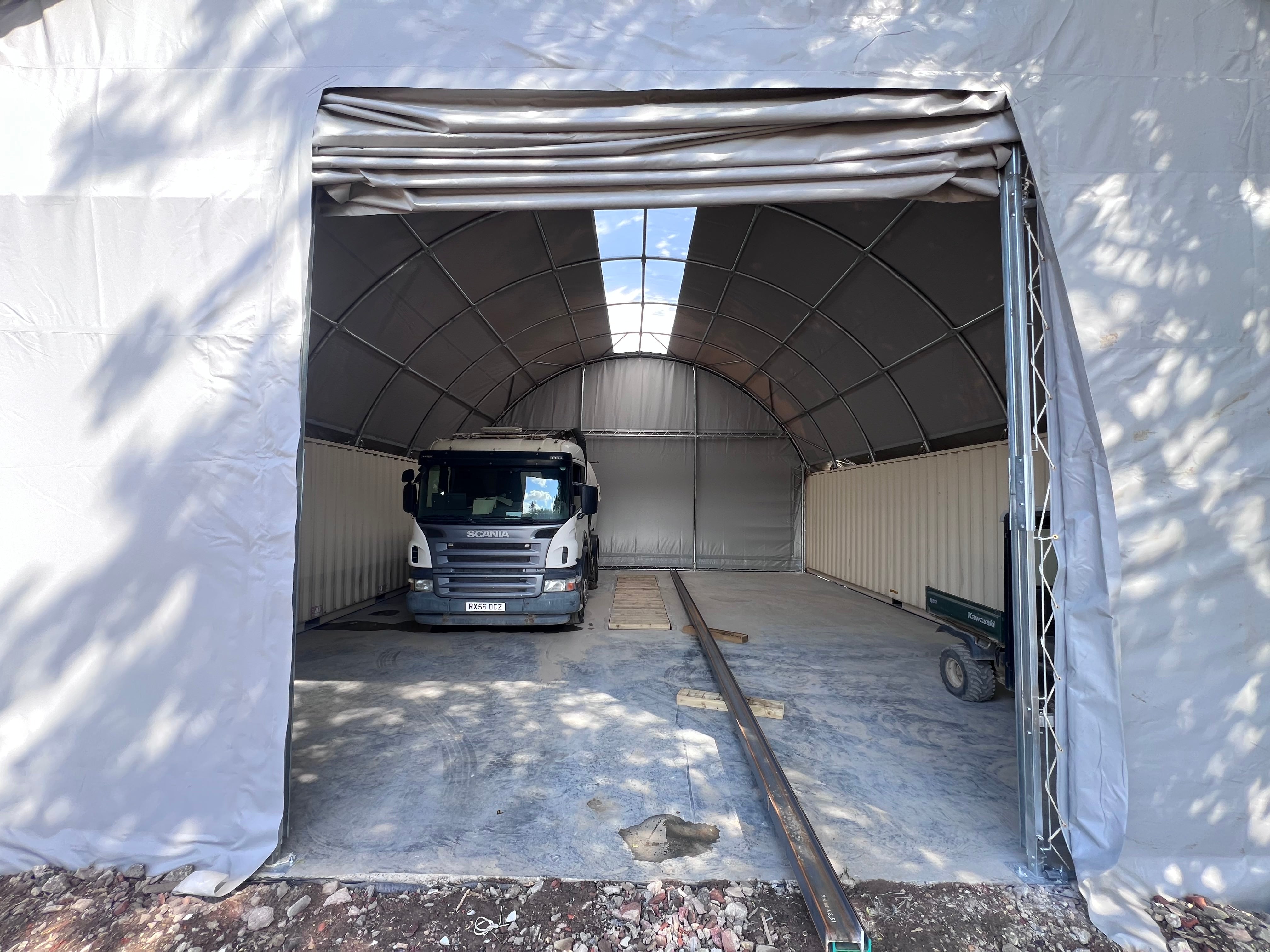 Marquesinas para contenedores: 40 pies x 40 pies x 15 pies (12 mx 12 mx 4,5 m)