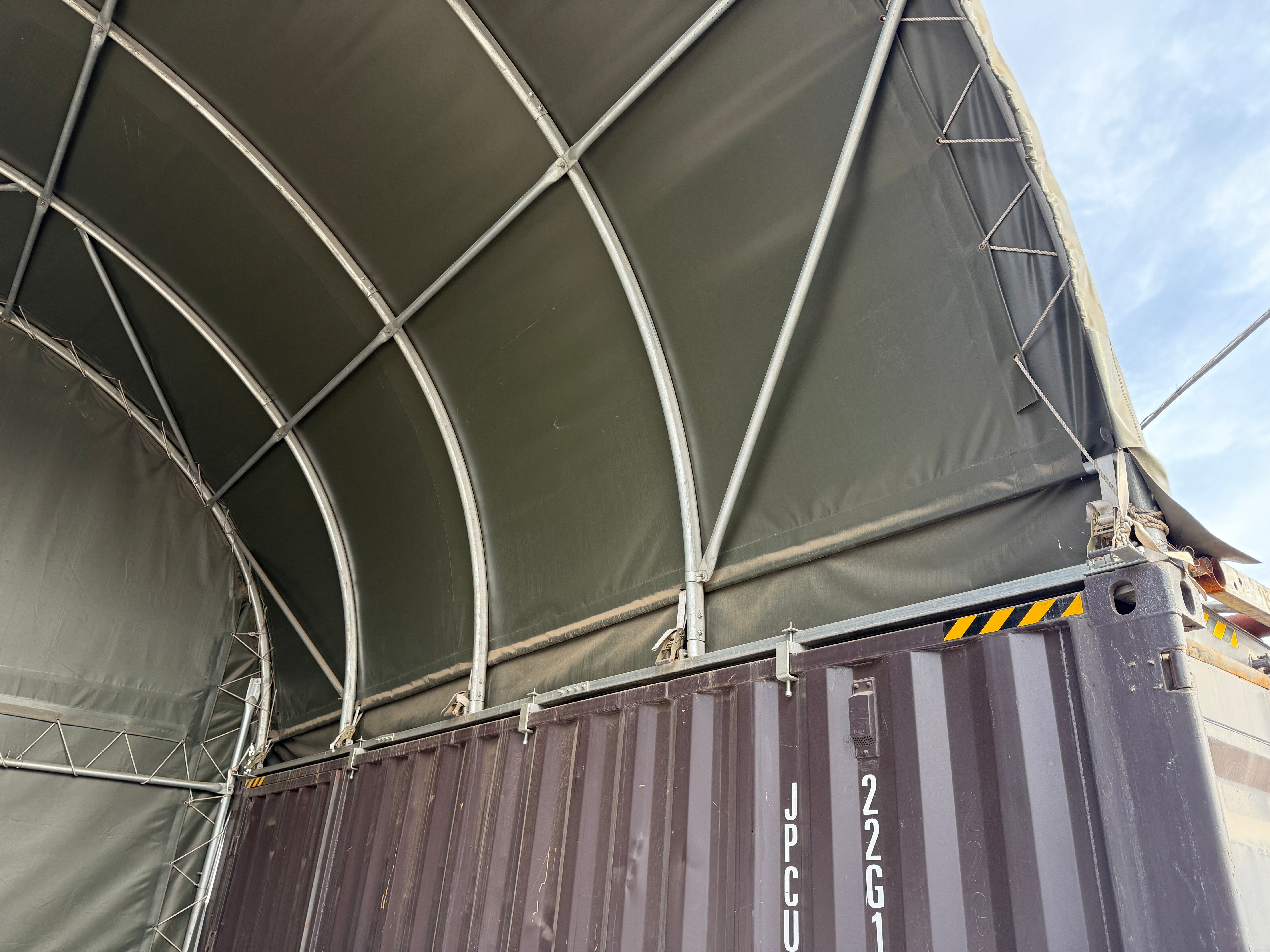 Panel Trasero Cerrado para Toldos de Contenedor