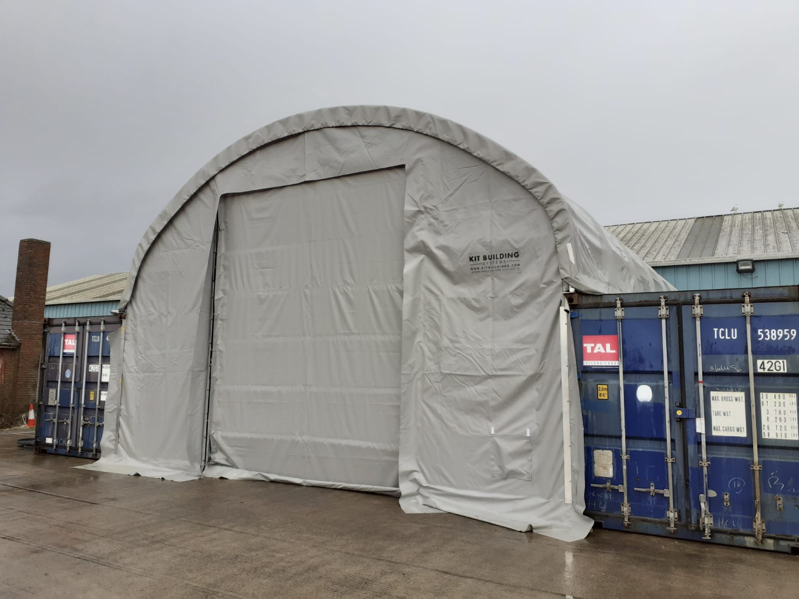 Marquesinas para contenedores: 33 pies x 20 pies x 12 pies (10 m x 6 m x 3,6 m)