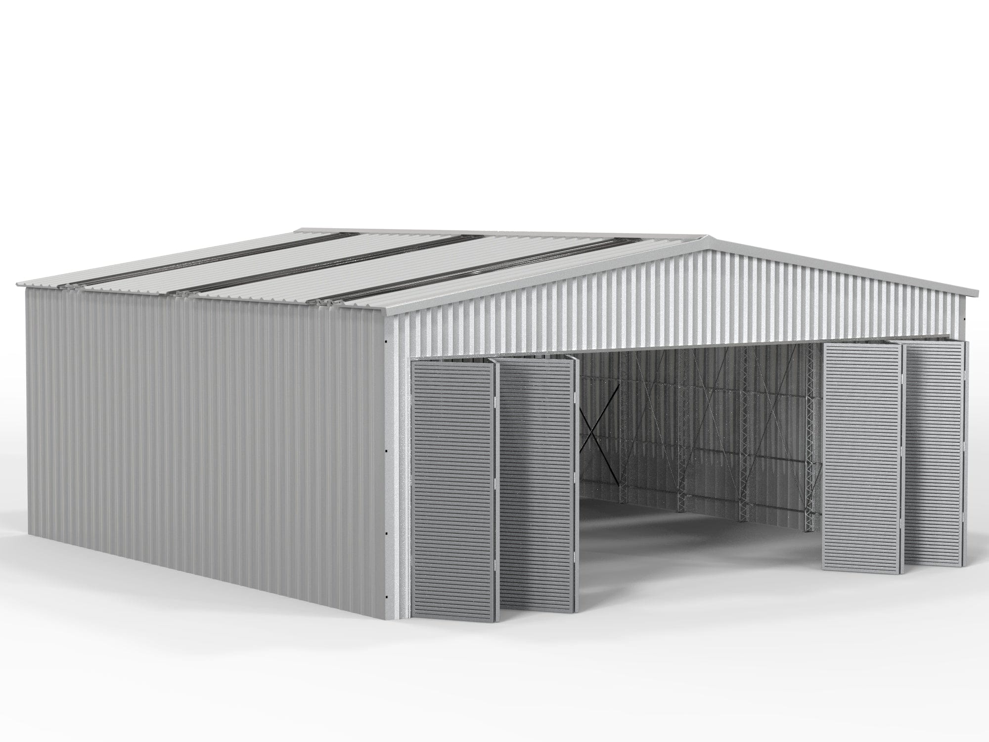 Hangar de aviones de acero