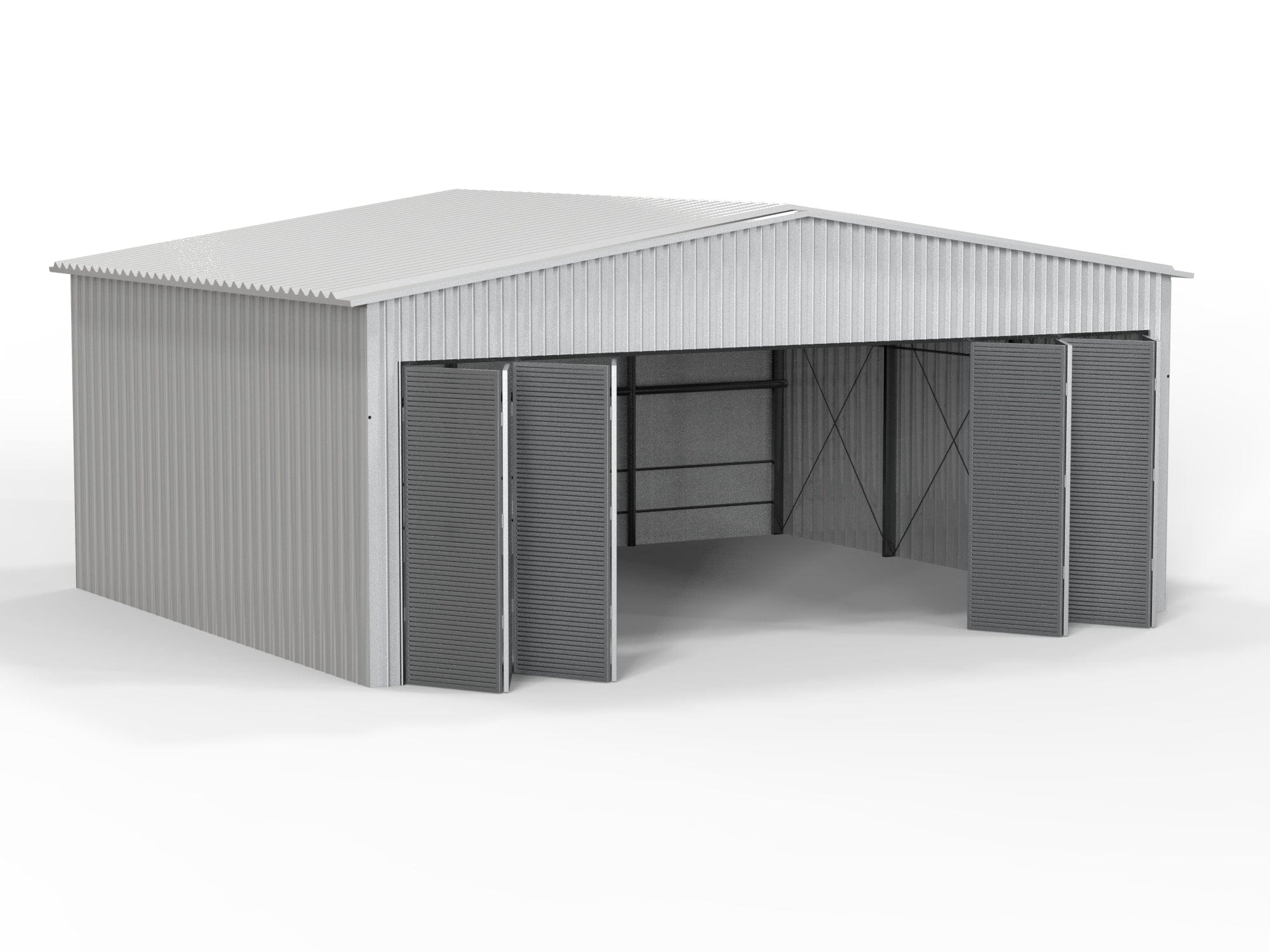 Hangar de aviones aislado