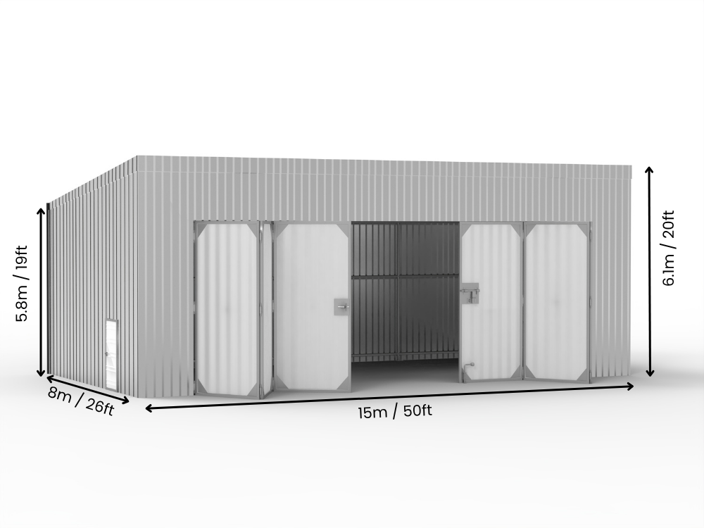 Edificios de Acero con Techo Mono Pitch