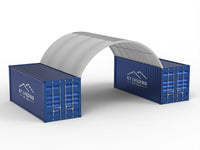 Marquesinas para contenedores: 20 pies x 20 pies x 6,5 pies (6 mx 6 mx 2 m)