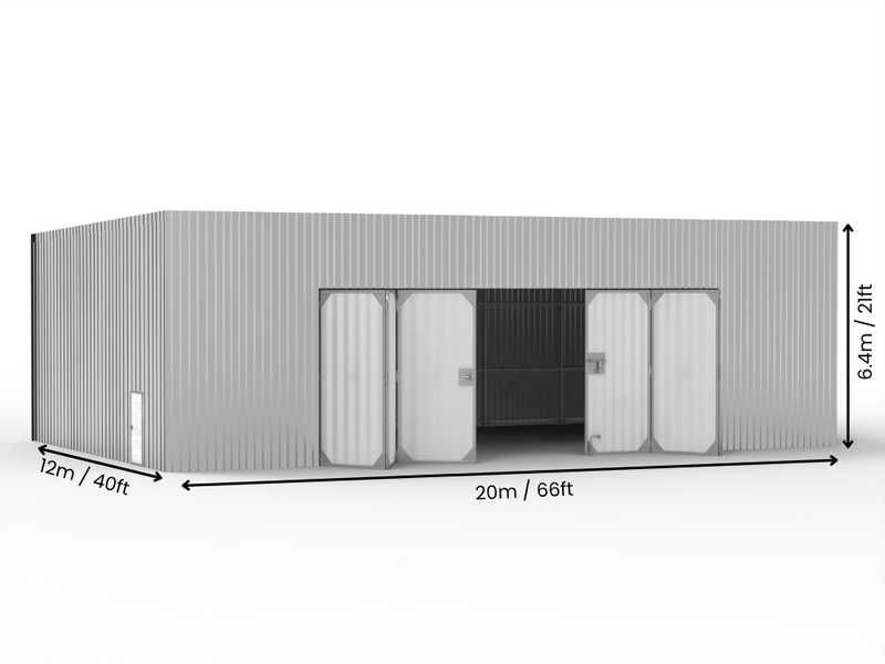 Edificios de Acero con Techo Mono Pitch