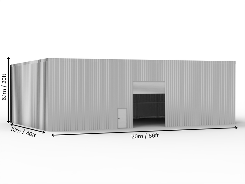 Edificios de Acero con Techo Mono Pitch