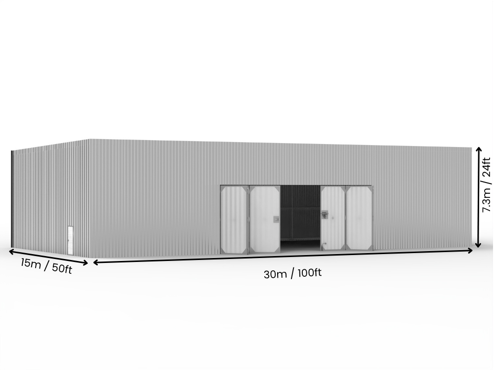 Edificios de Acero con Techo Mono Pitch