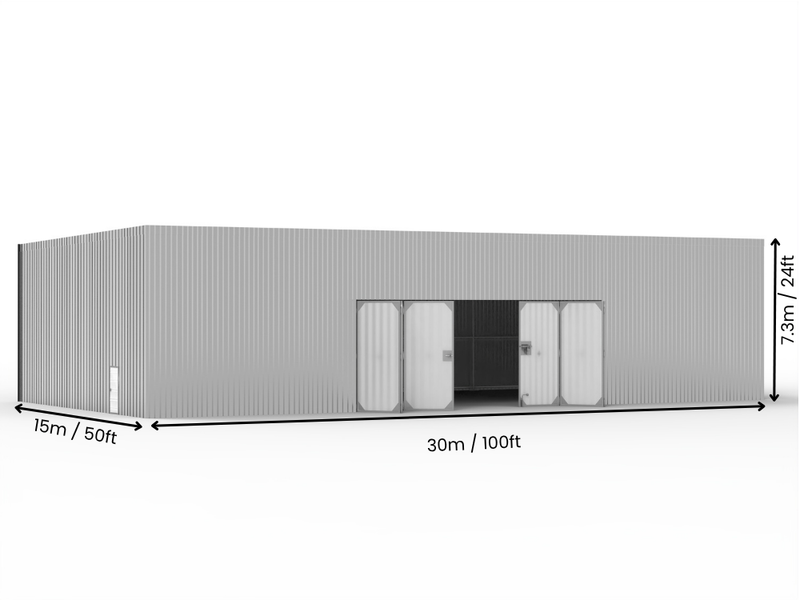 Edificios de Acero con Techo Mono Pitch