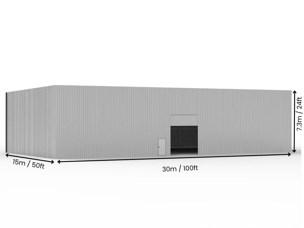 Edificios de Acero con Techo Mono Pitch