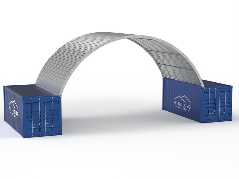 Cubiertas de Contenedores de Acero - 33 pies x 20 pies x 12 pies (10 m x 6 m x 3.6 m)