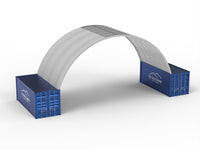 Marquesinas para contenedores: 40 pies x 20 pies x 15 pies (12 mx 6 mx 4,5 m)