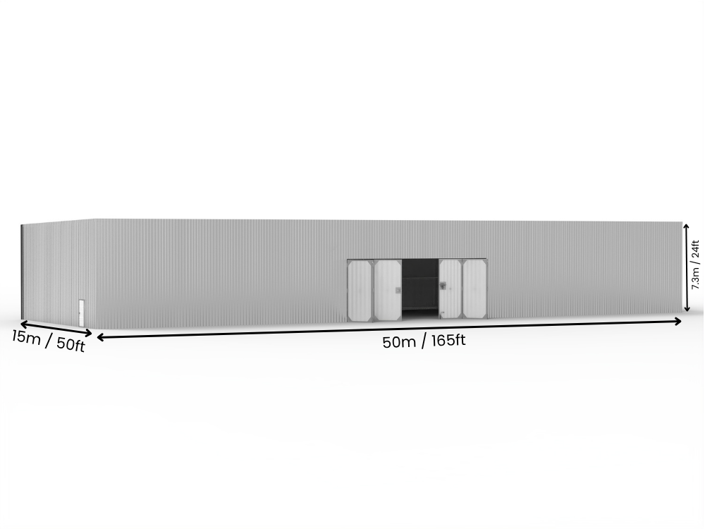 Edificios de Acero con Techo Mono Pitch