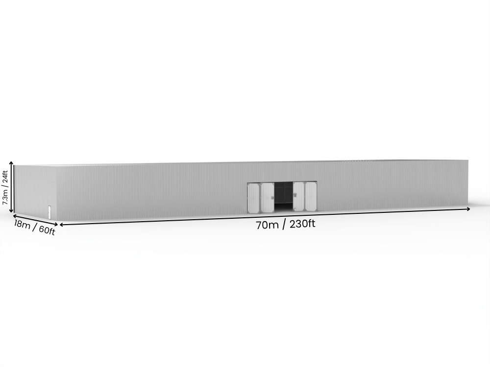 Edificios de Acero con Techo Mono Pitch