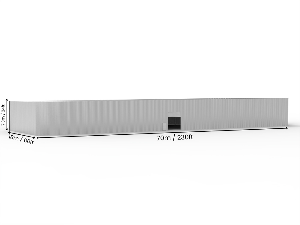 Edificios de Acero con Techo Mono Pitch