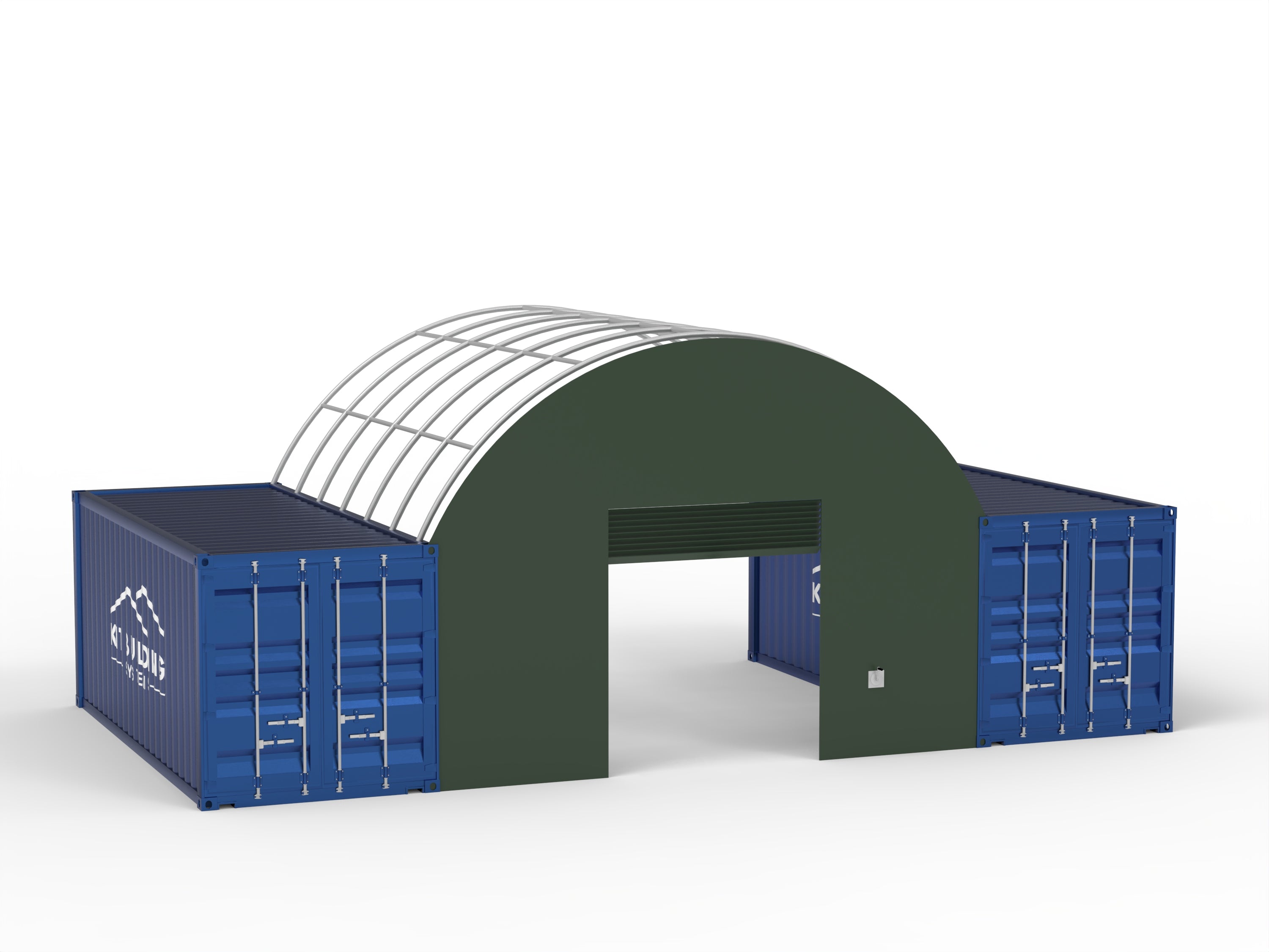 Panel Frontal con Puerta de Cabrestante para Refugios de Contenedores