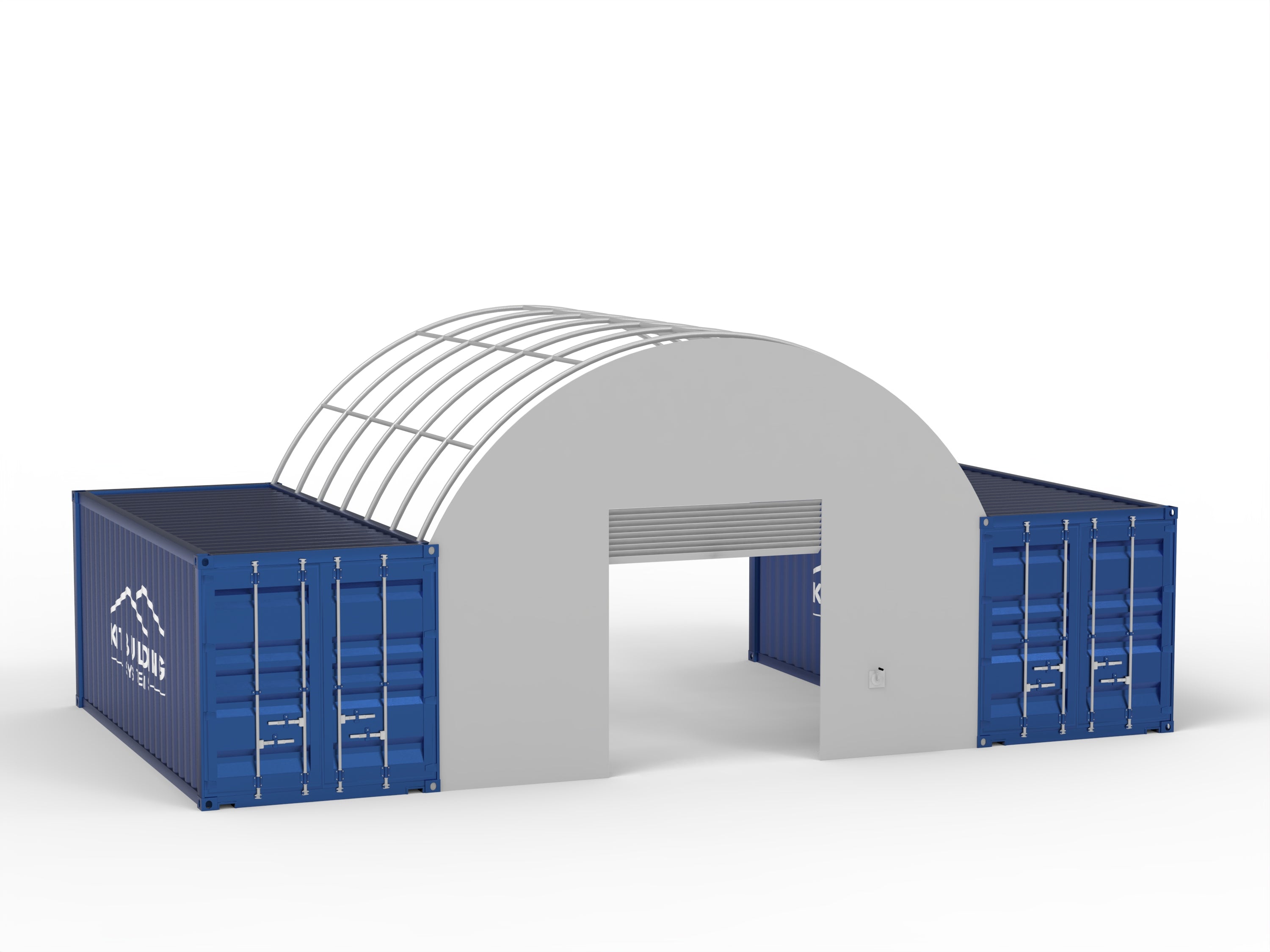 Panel Frontal con Puerta de Cabrestante para Refugios de Contenedores