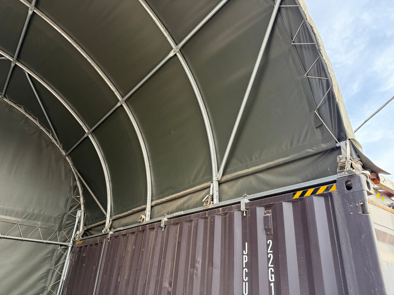 Panel Trasero Cerrado para Toldos de Contenedor