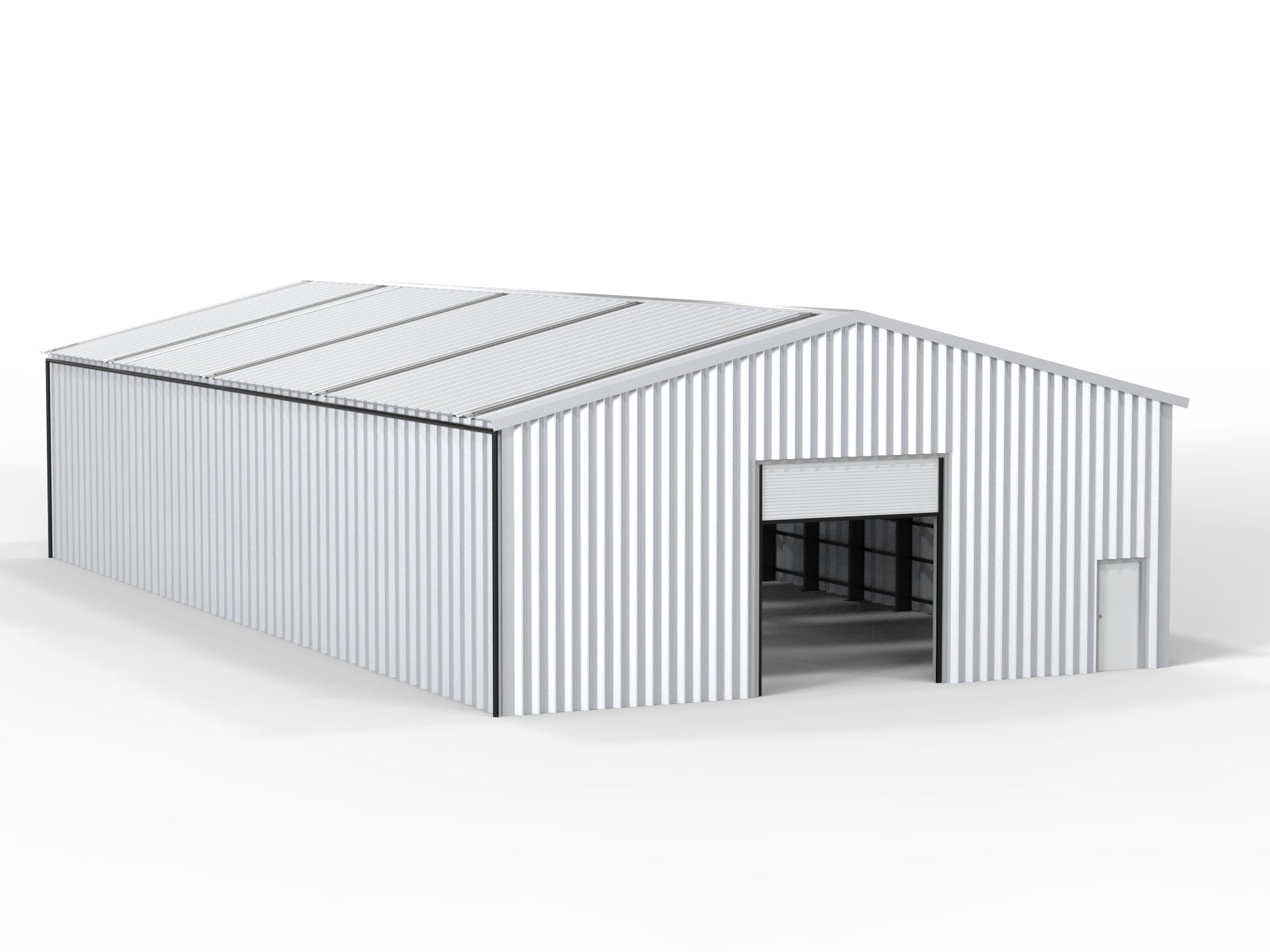 Kit Buildings 100ft x 50ft x 24ft (30x15x7.3m) Insulated Steel Buildings