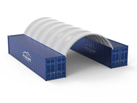 Marquesinas para contenedores: 20 pies x 40 pies x 6,5 pies (6 mx 12 mx 2 m)