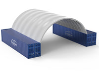 Marquesinas para contenedores: 33 pies x 40 pies x 12 pies (10 m x 12 m x 3,6 m)